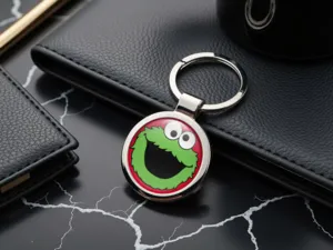 Leather Key Chain Stylish Build Steel Style